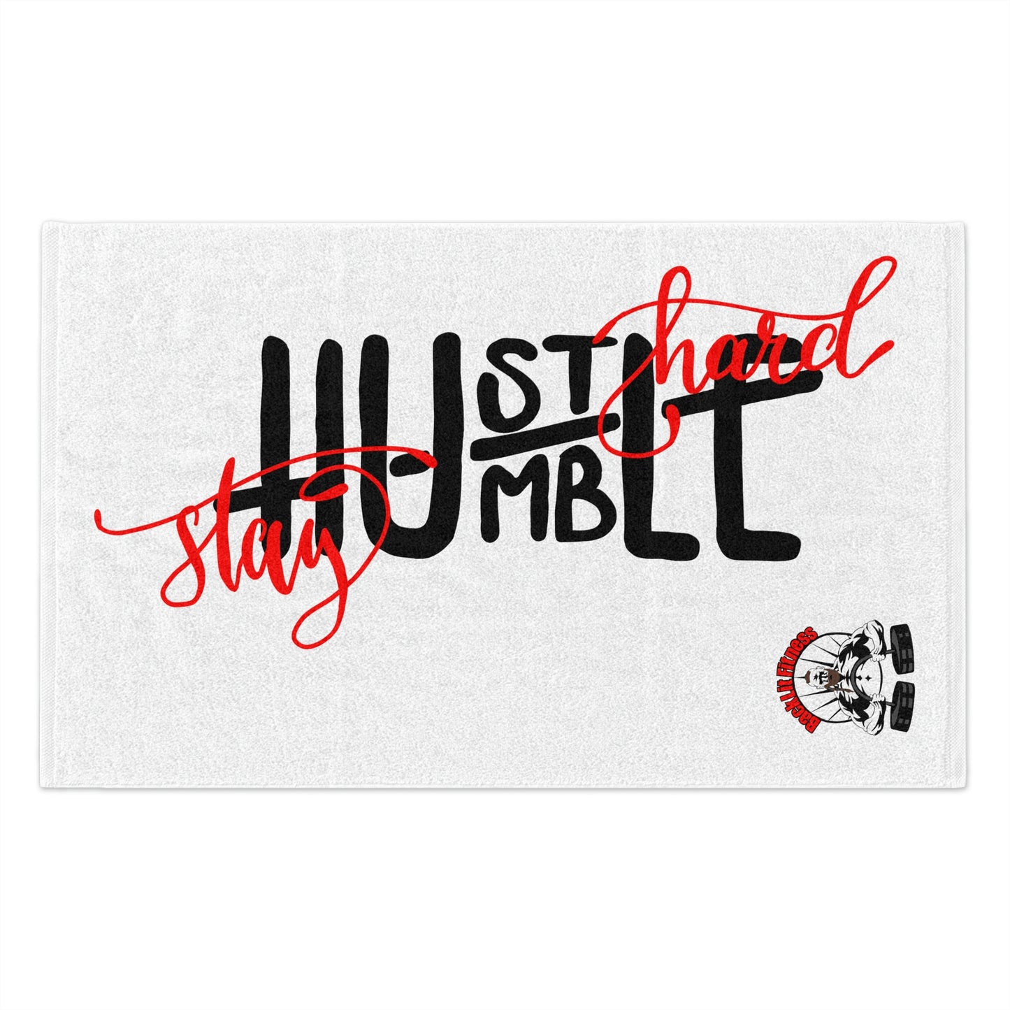 Hustle Hard Stay Humble Rally Towel, 11x18