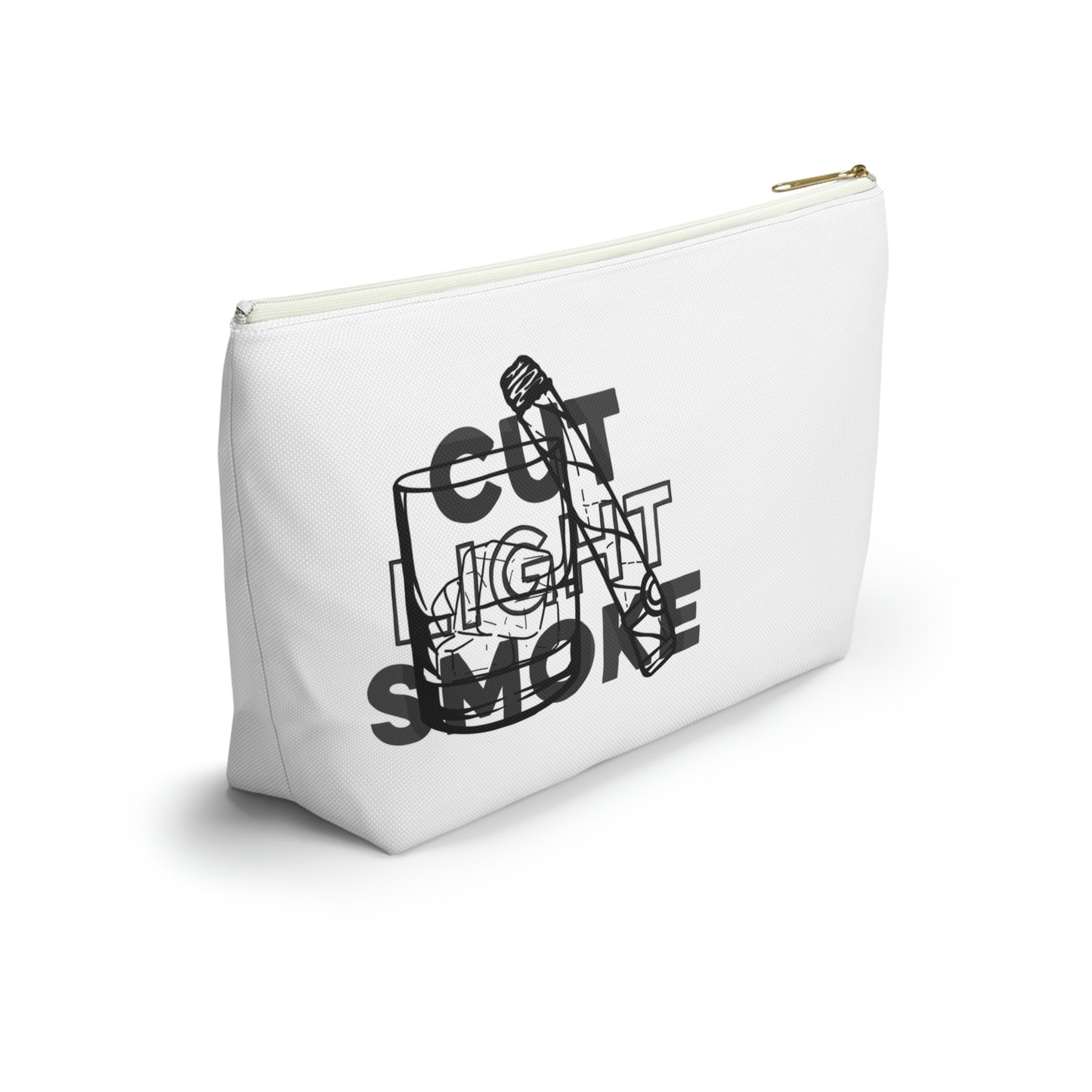 Cut Light Smoke Accessory Pouch w T-bottom