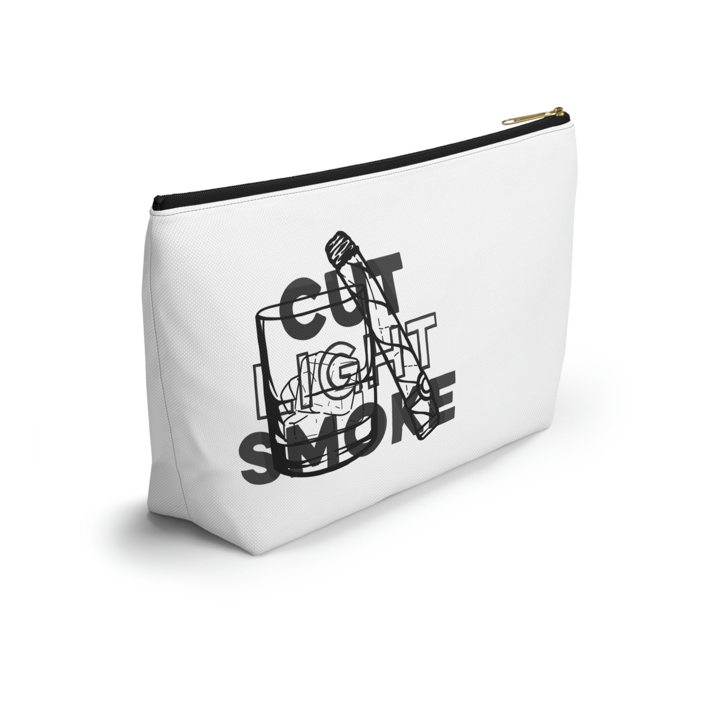 Cut Light Smoke Accessory Pouch w T-bottom