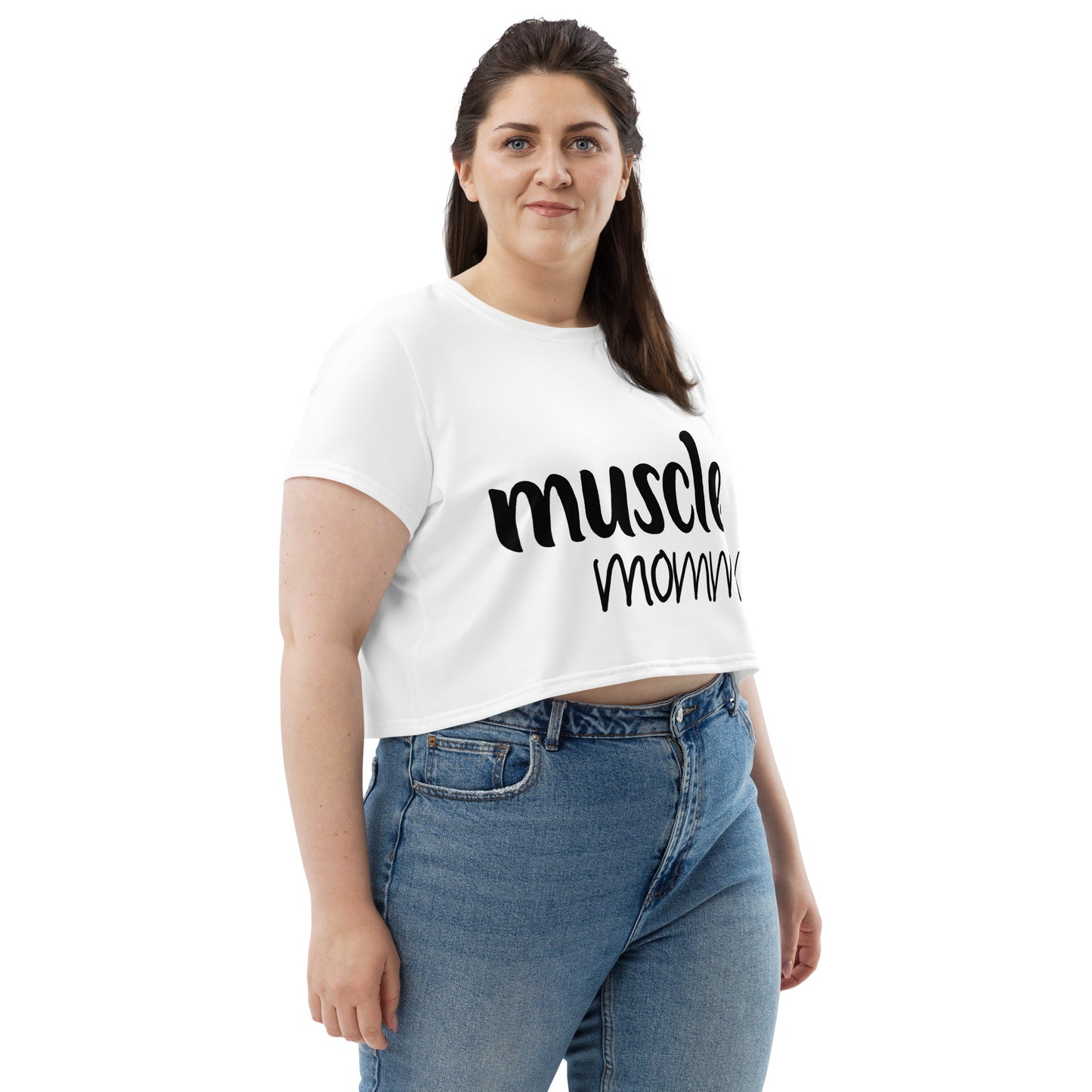 Muscle Mommy Crop Tee