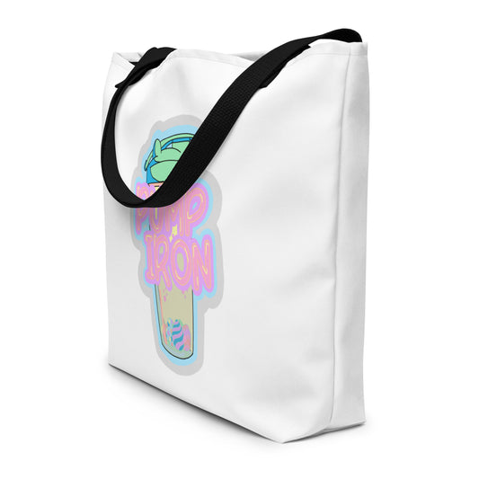 Pump Iron Egg Tote Bag