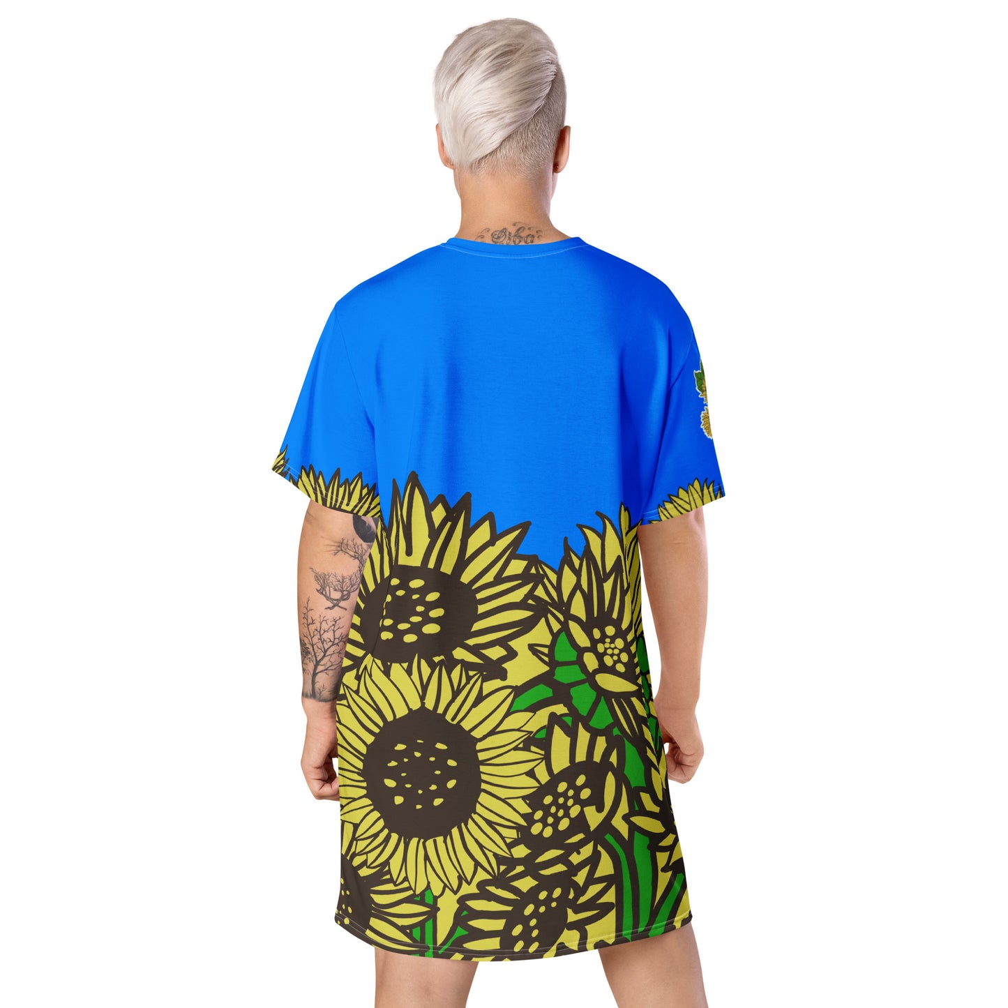 Sunflower T-shirt dress