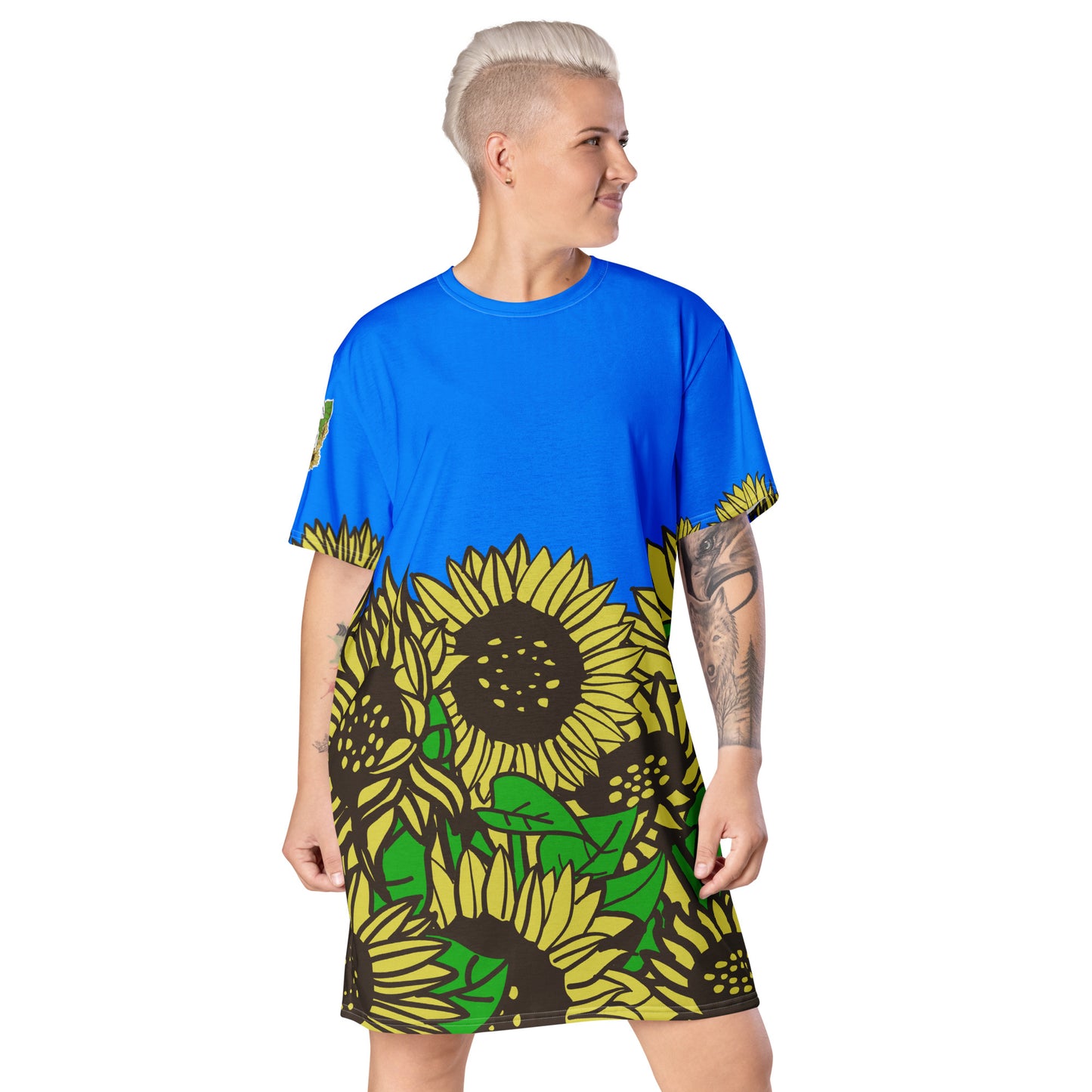 Sunflower T-shirt dress