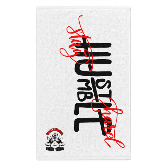 Hustle Hard Stay Humble Rally Towel, 11x18