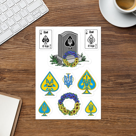 Ghost of Kyiv Sticker sheet