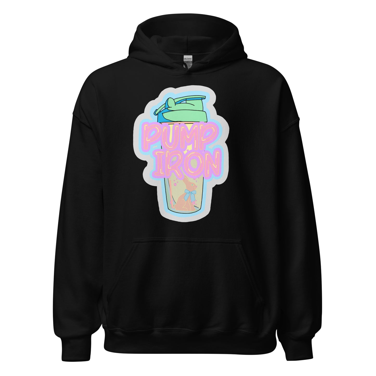 Pump Iron Bunny Hoodie