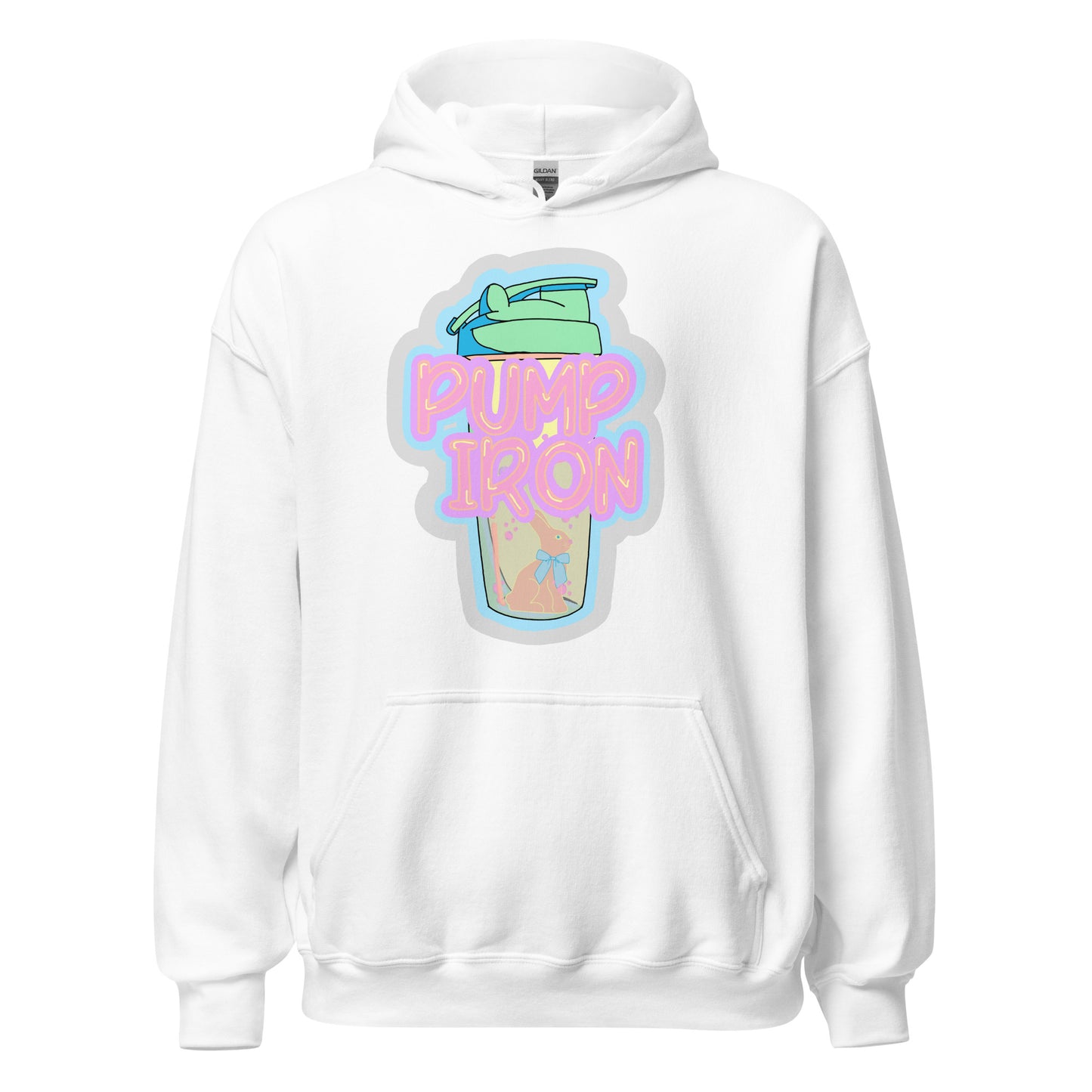 Pump Iron Bunny Hoodie