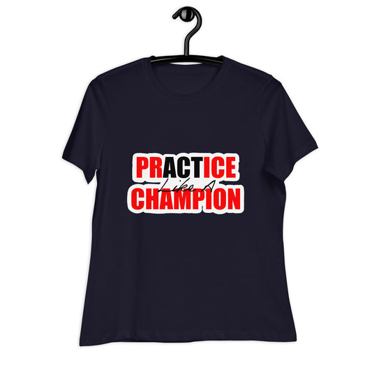 ACT Like A Champ Women's Relaxed T-Shirt - Red